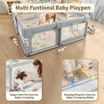 Baby Playpen for Babies and Toddlers, Yadala 48"×48" Indoor & Outdoor