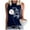 Dark Blue, variant on Puliio Womens Tank Tops Baseball O Neck Tank Women Print Baseball Tanks Cute Workout Graphic Casual Summer Sleeveless Vest Top