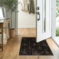 thumbnail image 2 of ODIKA Musical Instrument Guitar Motif With Grunge Stars Modern Floor for Entryway, Kitchen, Laundry Room, Stain Resistant Thin Throw, 2 of 7
