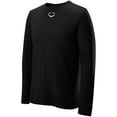 thumbnail image 2 of Evoshield Men's Long Sleeve Blended T-Shirt Black M, 2 of 4