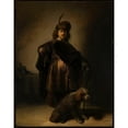 thumbnail image 3 of Rembrandt van Rijn 15x18 Black Modern Framed Museum Art Print Titled - Portrait of the Artist in Oriental Costume (1631), 3 of 5