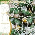 thumbnail image 1 of Adorno navideño con lazo de perlas para rbol de Navidad, 1 of 6