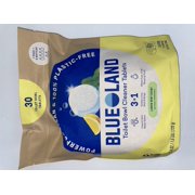 Blueland Toilet Bowl Cleaner Tablets, Lemon Mint Scent, 30 Count, Plastic-Free Cleaning Tablets, 3-in-1 Hard Water & Limescale Remover