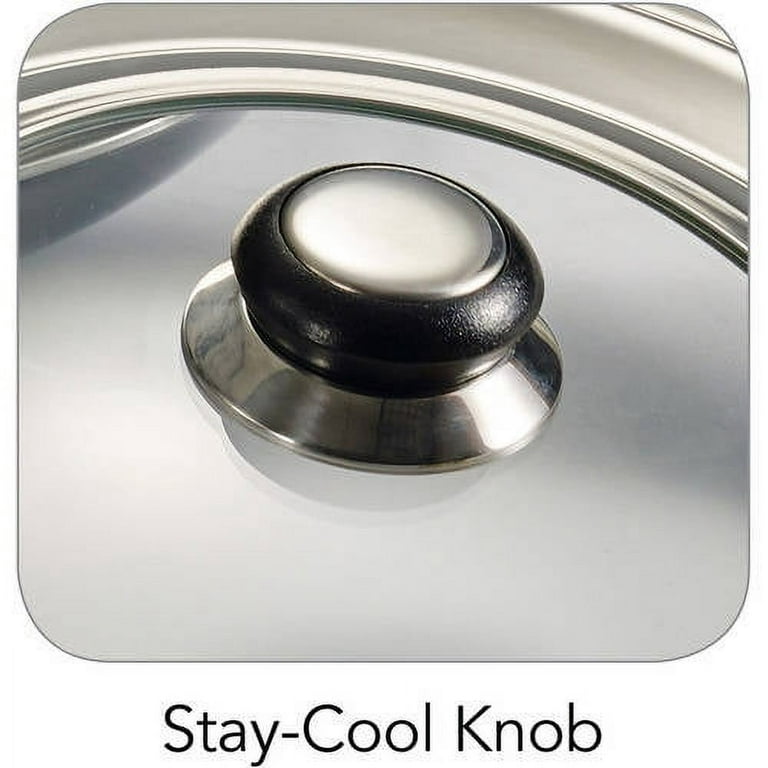 Glass Lid with Stainless Steel Knob