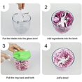thumbnail image 2 of Mini Manual Vegetable Chopper With Grinder And Professional Blender With Compact And Professional Noiseless Kitchen Cutting Blade, 2 of 2