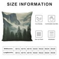 thumbnail image 5 of JEUXUS  Decorative Throw Pillow Cover National Park Nature Mountain Trees Mist Couch Pillow Cover Cushion Case for Modern Simple Farmhouse Style Decor, 5 of 5
