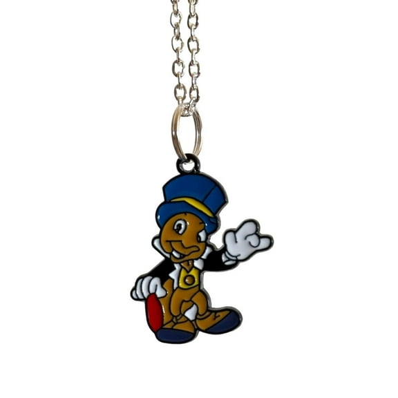 Jiminy Cricket Character Pendant Necklace