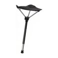 thumbnail image 4 of Taburete plegable para acampar, silla retráctil, capacidad de carga de 275 libras, asiento de una sola pata, plegable. Negro, 4 of 9