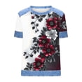 thumbnail image 5 of Haivin Womens Summer Short Sleeve Shirts V Neck Tops Casual Blouse, 5 of 5