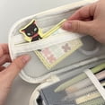thumbnail image 3 of allydrew Large Capacity Pencil Case, Expandable Pencil Pouch with 3 Washi Rolls, Navy, 3 of 6