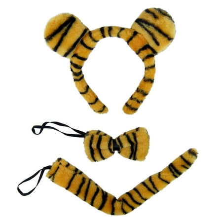 SeasonsTrading Tiger Ears, Tail, & Bow Tie Costume Set