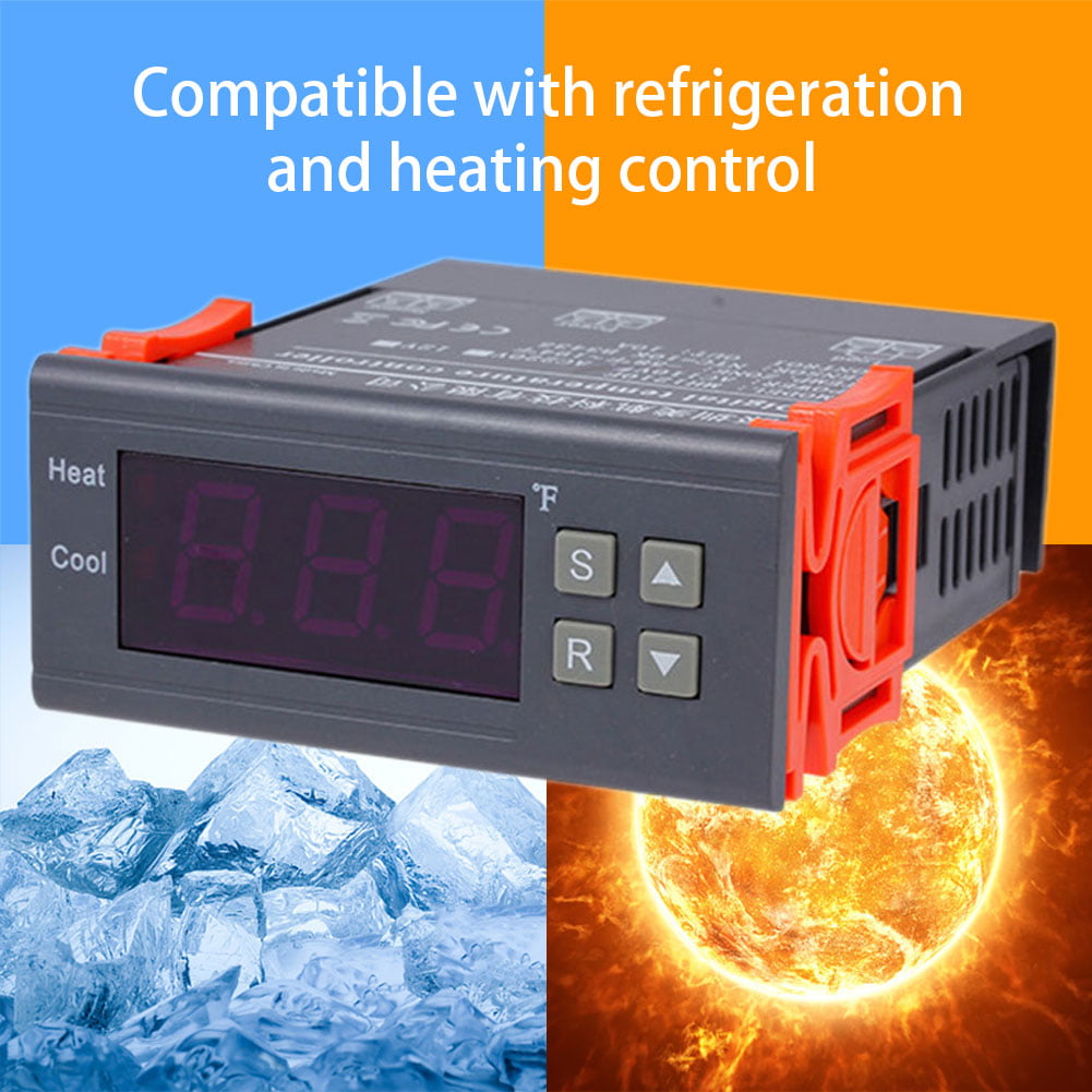 NEW 10A 110V Digital Temperature Controller Temp Sensor Thermostat Control Relay 