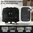 thumbnail image 3 of 36" Expandable Foldable Luggage Bag,Collapsible Suitcases with Wheels,Rolling Duffle Bag Wheeled Travel Bag for Men Women,MEX-Black, 3 of 8