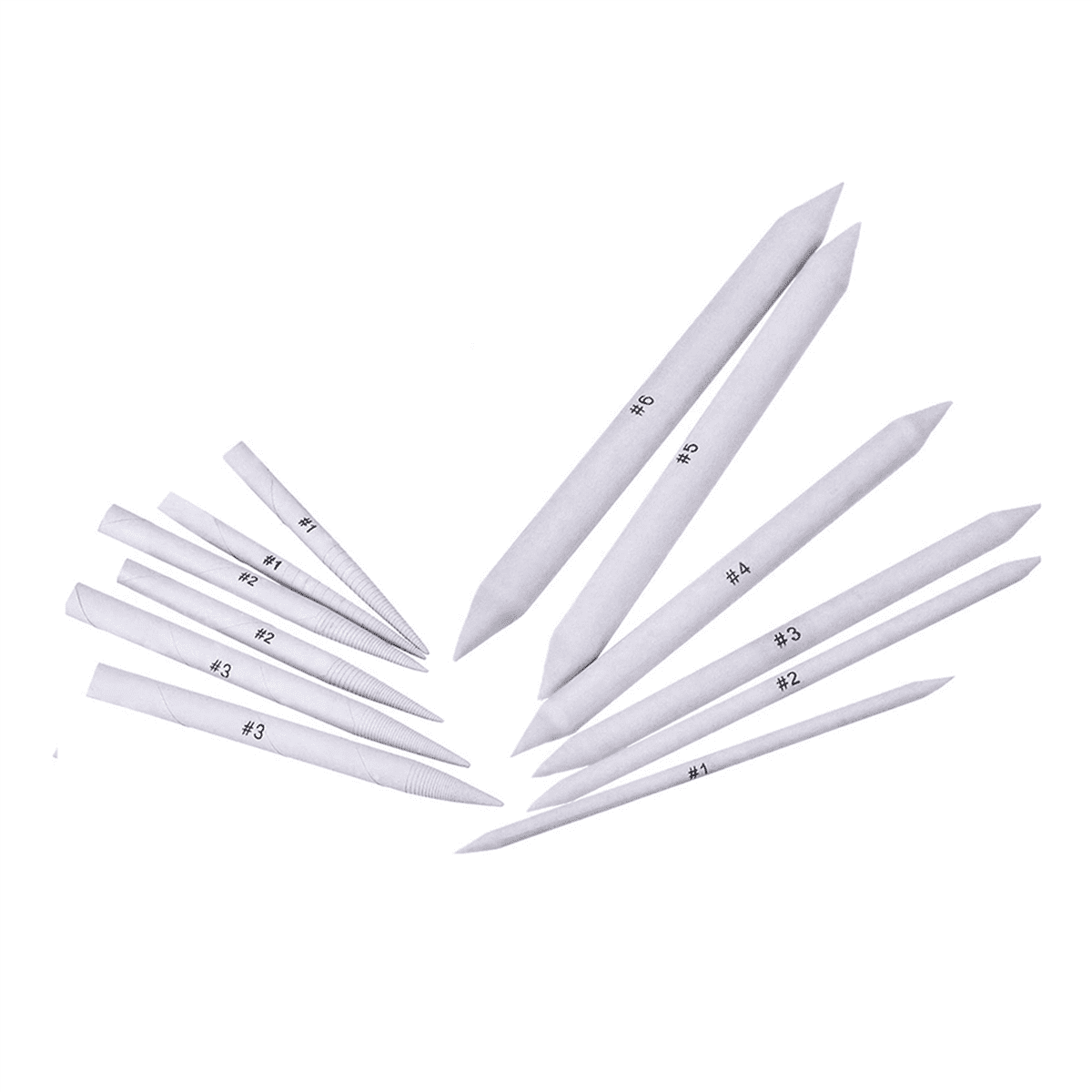 96 Pcs Blending Stump and Tortillions, Paper Art Blenders, Art Pencils, Drawing Pencils for Sketch Drawing Tools