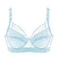 thumbnail image 1 of Ropa interior fina de copa completa, sujetador pequeño de talla grande, sujetador de encaje ajustable sin aros para mujer, cubierta de pecho, sujetadores de encaje de talla grande Deng Xun unisex, 1 of 2