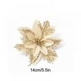 thumbnail image 3 of 10PCS Christmas Glitter Flower,Artificial Poinsettia Flowers,Merry Christmas Tree Ornaments Decoration,Christmas Tree Wreaths,Garland Holiday Decoration, 3 of 7