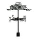 thumbnail image 1 of Veleta negra para camioneta, adorno para camión, accesorios para manualidades, veleta de Metal, indicador de dirección del viento para granja,, 1 of 8