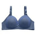 thumbnail image 1 of PENGXIANG Women‘s Front  Side Buckle Lace Edge Without Steel Ring Movement Seamless Gathering Adjustment Yoga Sleep Large Bra, 1 of 3