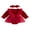Red, variant on Cjfdfy Newborn Baby Girl Christmas Fall Outfit Velvet Long Sleeve Ruffle Sheer Tulle Romper Dress And Bow Headband Infant Cute My First Christmas Fall Winter Outfit 0-18M