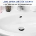 thumbnail image 4 of Universal Bathroom Sink Stopper 40 Mm,chrome,made Of Brass,with Rubber Seal,height Adjustable,rustproof And Waterproof, 4 of 4