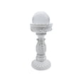 thumbnail image 2 of Home Decorations, White Pedestal Stand, Crystal Ball Stand, Living Room Decorative Objects, 5.5X2.5 Inch Resin Roman Column Winged Cherub Angel Desktop Figurine Display Holder,, 2 of 7