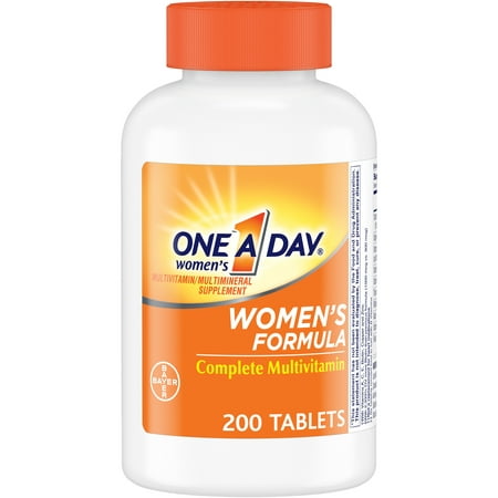 (2 pack) One A Day Women’s Multivitamin Supplements with Vitamins A, C, E, B1, B2, B6, B12, Biotin, Calcium and Vitamin D, 200