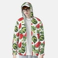 thumbnail image 4 of Gaeub Watermelons Men's and Women's UPF 50+ Long-Sleeved Sun Protection Clothing, Fishing Shirt Long Sleeve Zip - 3X-Large, 4 of 9