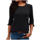 thumbnail image 3 of Suéter de maternidad,Camiseta informal para mujer, manga corta, cuello redondo, poliéster, estampado, largo regular, para uso diario y en casa, sopatenor, 3 of 9