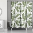 thumbnail image 2 of Creative Products Tropical Leaves Pattern 71x74 Shower Curtain, 2 of 2