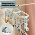 thumbnail image 4 of Foldable Clothes Drying Rack with Pins Multi Functional Laundry Garment Airer for Indoor Outdoor Use Space Saving, 4 of 6