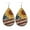 #4, variant on Teardrop Leather USA Flag and Sunflower Print Independence Day Women Earrings
