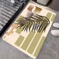 thumbnail image 2 of Earth Bath Mat,Green Abstract bobo Leaf Modern Art Non-Slip Volume Super Absorbent Fast Drying for Bathroom Kitchen Door mat,Eco-Friendly Easy to Clean 20×31Inch (50 * 80cm), 2 of 6