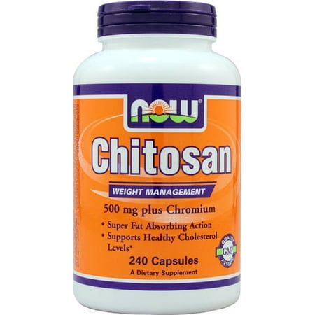 NOW Foods chitosan plus chrome soutien à la gestion du poids, 500 mg, 240 Ct