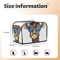 thumbnail image 2 of Rateoe American Giraffe Style Pattern Toaster Covers 2 Slice Wide Slot,Bread Machine Cover,Bread Dust Cover & Fingerprint Protection,Appliance Covers, 2 of 7