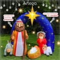 thumbnail image 2 of Inflable de Navidad nacimiento pesebre Navideño Artego con 5 personajes premium - 2m, 2 of 8