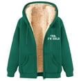thumbnail image 1 of LOVZFMLL Vestes pour Femmes Sweat à Capuche en Polaire Imprimé à la Mode, 1 of 2