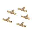 thumbnail image 1 of DOLITY 3-5pack 5pcs Brass Joiner Fuel Hose Joiner Tee Connector Gas 3 Pcs, 1 of 6