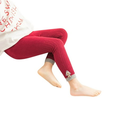 

Toddler Baby Girls Stretch Long Pants Knitted Leggings Leg Warmers Trousers