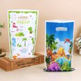 thumbnail image 5 of Bolsas de regalo de dinosaurio para niños, 10, 20 o 30 unidades, suministros de decoración para fiestas de cumpleaños de animales de la jungla, bolsas de plástico para envolver galletas y dulces para, 5 of 5