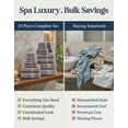 thumbnail image 5 of LANE LINEN Plush Bath Towel Set of 24 - 100% Ring Spun Cotton, Ultra-Absorbent & Superior Softness - Platinum, 5 of 9