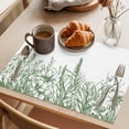 thumbnail image 3 of Iris Lavender Placemats Set of 4, Sage Green Plant Flower Non-Slip Place Mats Washable Table Mats for Kitchen Dining Table Decorations Indoor/Outdoor, 3 of 9