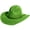 Grass green, variant on Elegant Homburg Exotic Hat with Ribbon Wool Wide Brimmed Western Hat for Casual Wear Unisex Hat