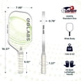thumbnail image 5 of Golabs PB1 Fiberglass Pickleball Starter Set for All Ages and Levels, with 4 Balls & Carry Bag, Green, 5 of 10