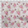 thumbnail image 4 of Soimoi Bird & Flowers Printed, Cotton Fleece, Fabric by The Yard Sewing DIY Stretch Fabric 56 Inches Wide, WarmFabric for Hats, Coats, Gloves, Blankets, Pink, 4 of 5