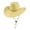 Yellow, variant on Kmdttou Fashion Men And Women Drawstring Decoration Suede Western Cowboy Hat Jazz Hat ,Foldable Travel Visor Hat