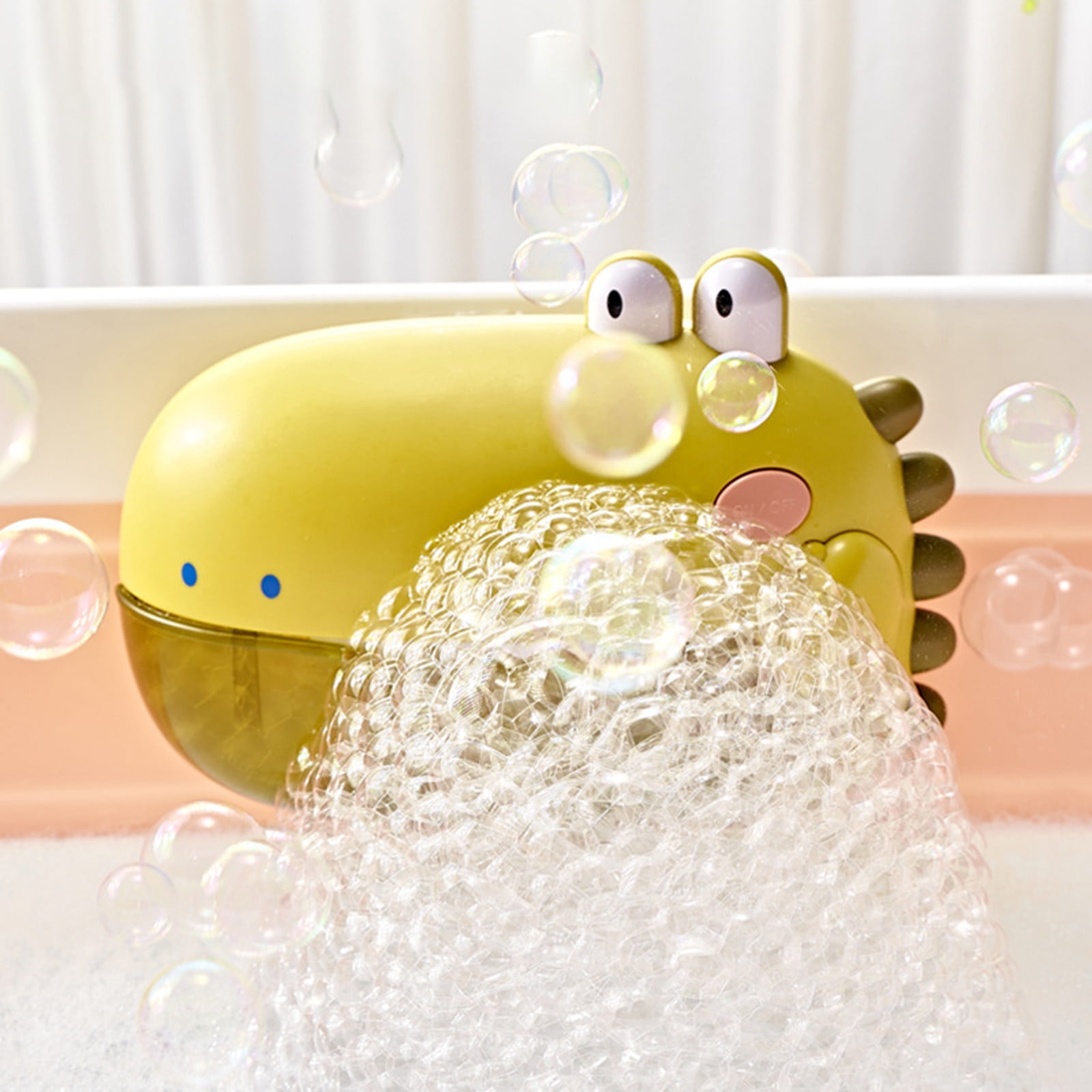 Crocodile Bubble Blower, Musical Bath Bubble Machine with Interactive Features, Electric Bubble Maker for Fun Bath Time (Green)
