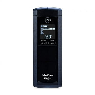 CyberPower CP1500AVRLCD - UPS - 900 Watt - 1500 VA 8.5 Ah - output connectors: 8 - black