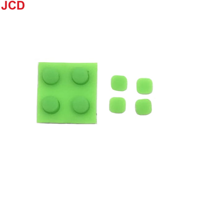8 In1 For New 3DS XL Console Front Back Screw Rubber Feet Cover Upper LCD Screen Screws Cover Rubber replacement For New 3DS LL Green 8 in 1