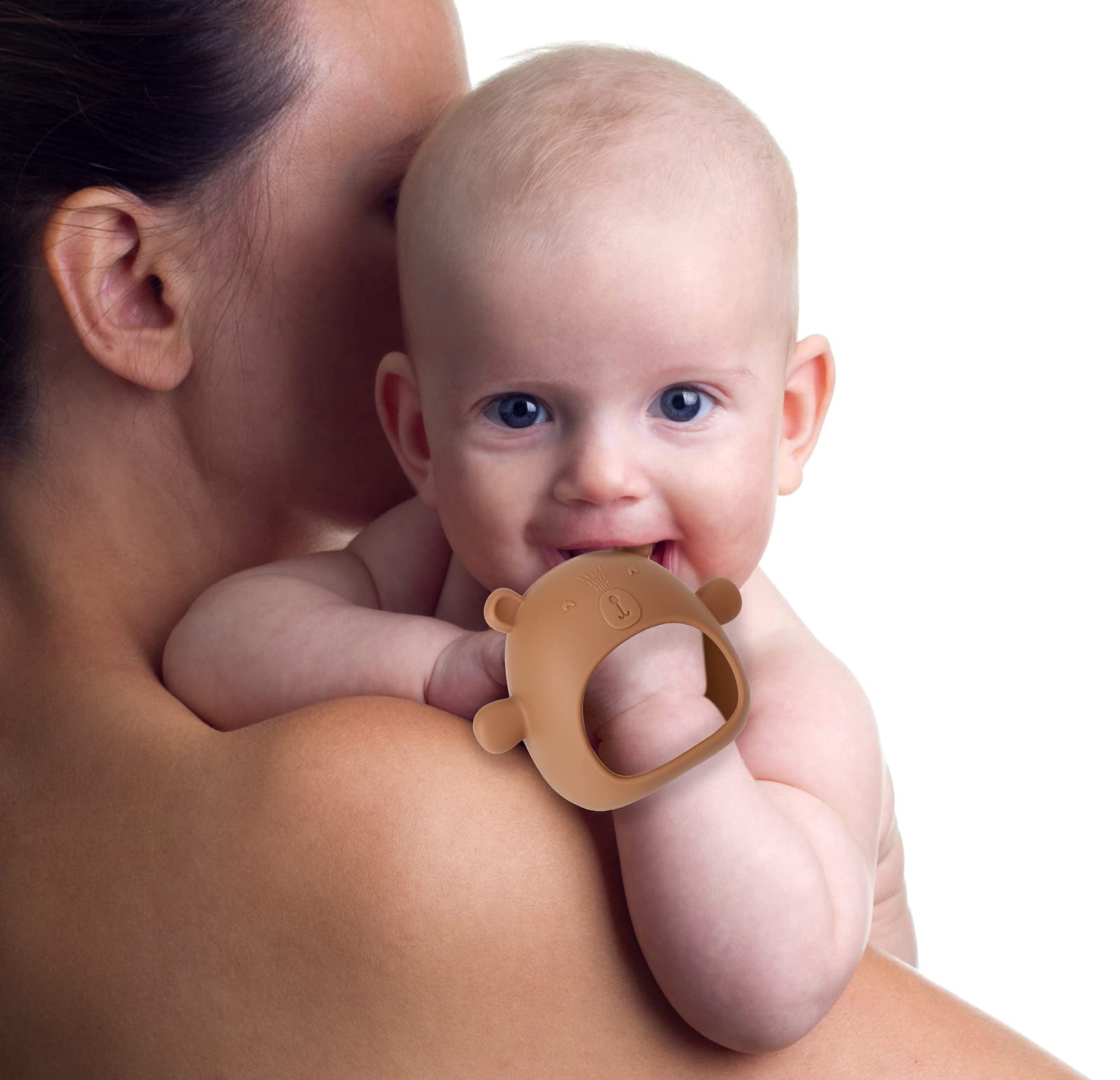 Baby Teething Toys, Silicone Baby Teether Toy for Infants 3+ Months, Never Drop Silicone Baby Mitten Teether for Soothing Teething Pain Relief, Baby Chew Toys for Sucking Needs, BPA Free