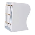 thumbnail image 4 of Metal Book End Book Stand Organizador de archivos Almacenamiento Heavy Duty Bookcase Rack Ajustable Bookend para Home Countertops Desk Book Stopper L Gloria Atril ajustable, 4 of 9